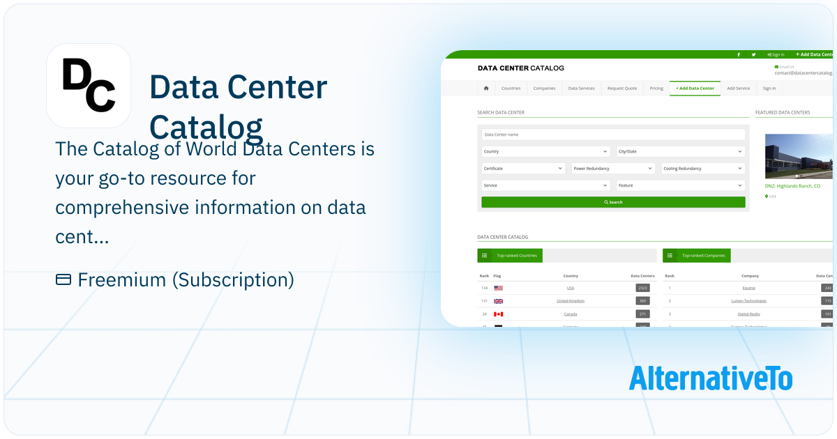 Data Center Catalog: The Catalog of World Data Centers is your go-to ...