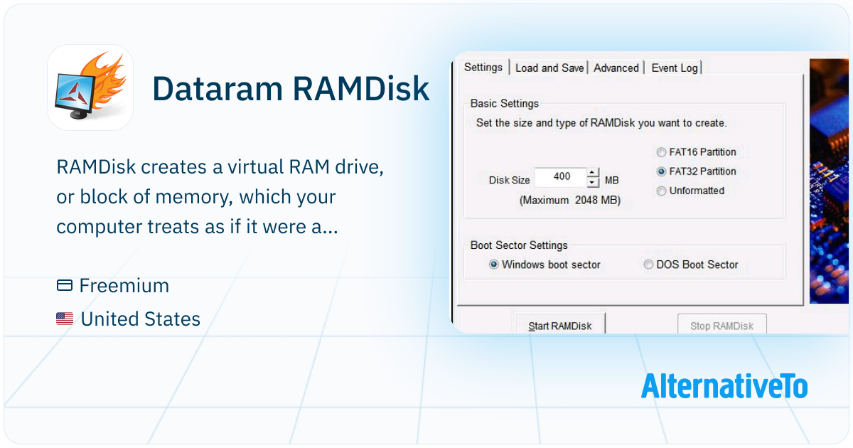 Dataram RAMDisk: RAMDisk creates a virtual RAM drive, or block of ...
