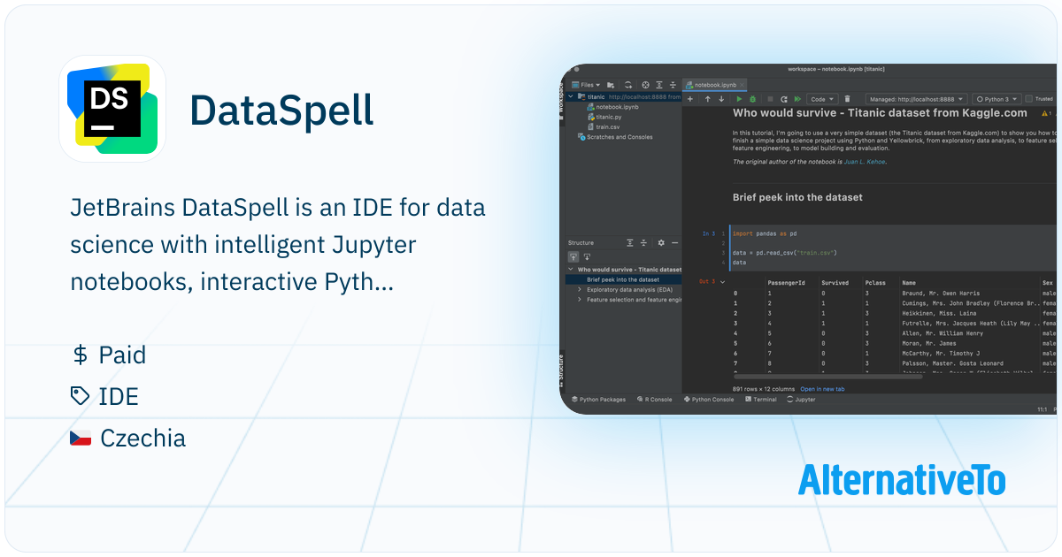 DataSpell: The IDE for professional data scientists | AlternativeTo