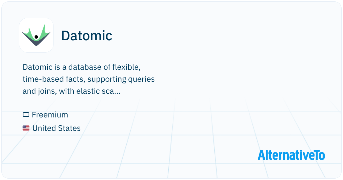 Datomic: Database of flexible, time-based | AlternativeTo