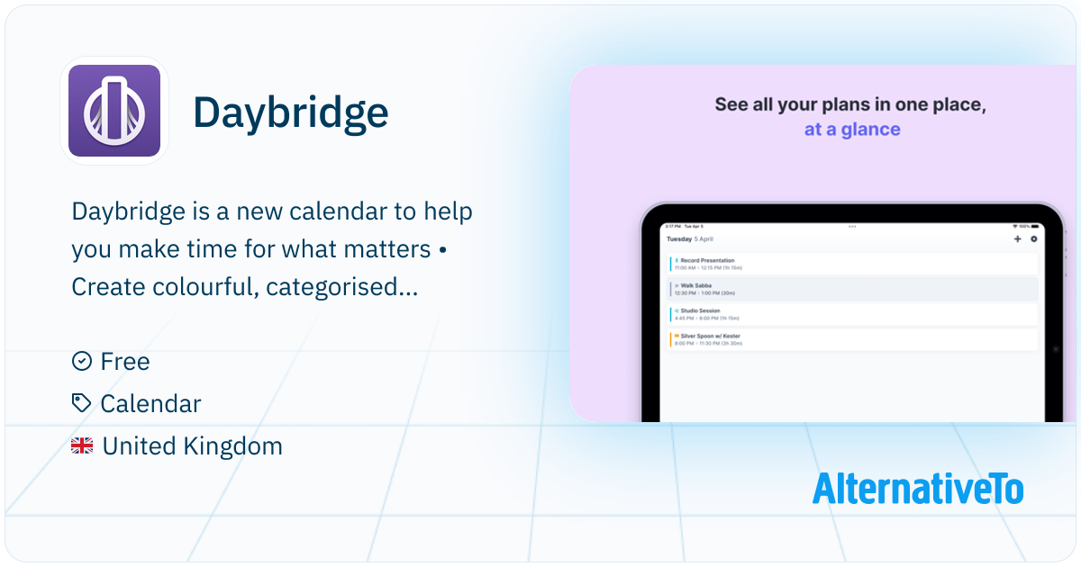 Daybridge: New calendar for Web, iOS and Android that will help you ...
