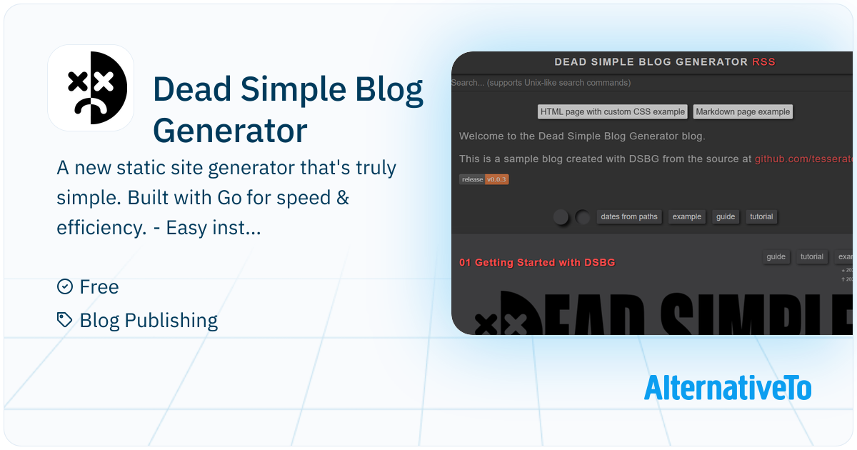 Dead Simple Blog Generator: A static site generator that's truly simple ...