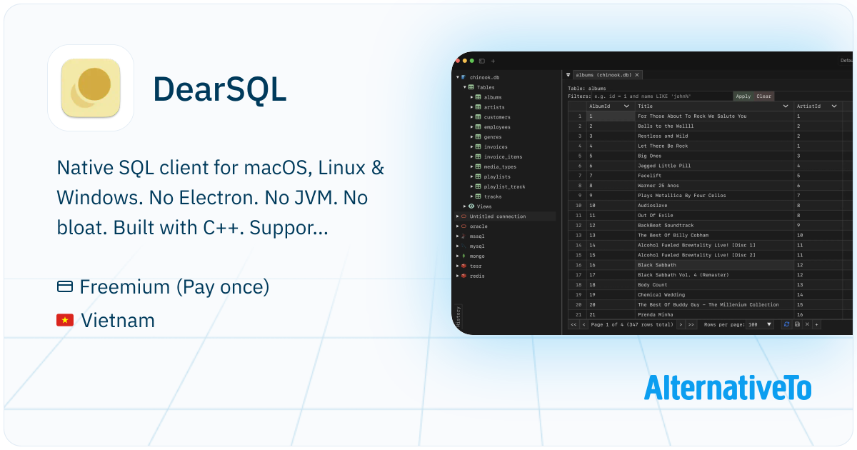 DearSQL: A simple, cross-platform database client built with Dear ImGui ...
