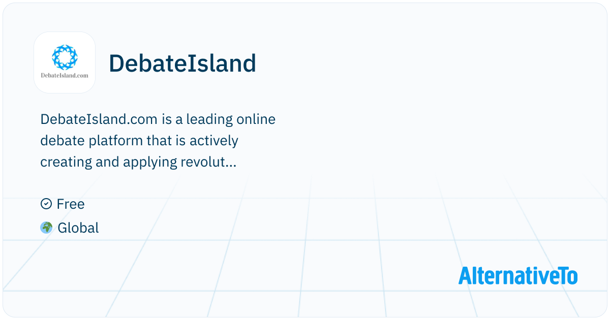 Debating Platforms DebateIsland: Com is a leading online debate platform which uses A.I ...