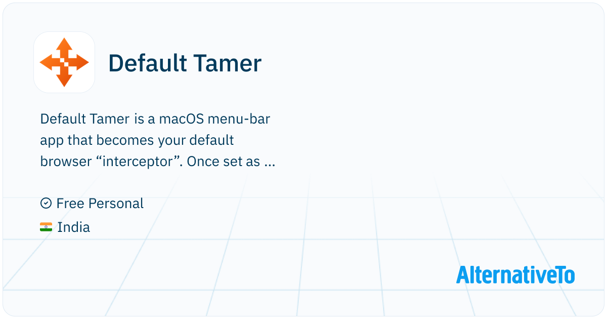 Tammer Router Default Tamer: — macOS link router. Open links in the right browser by ...
