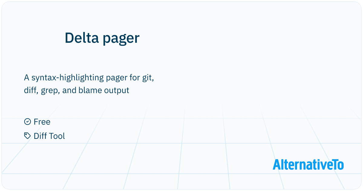 Delta pager: A syntax-highlighting pager for git, diff, grep, and blame ...