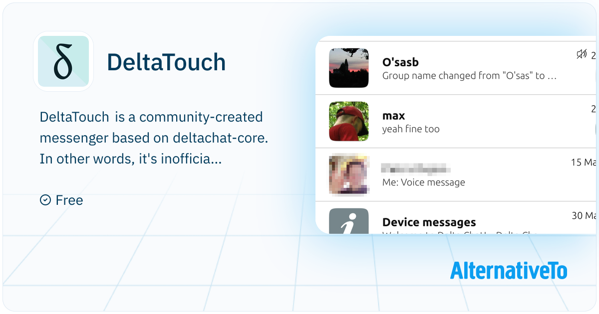 DeltaTouch: Messaging app via your existing email account, powered by ...