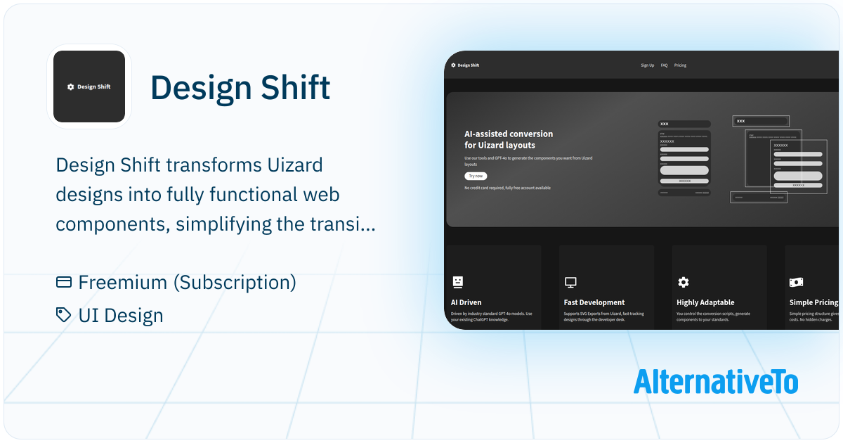 Design Shift: Turn your Uizard designs into standard web components ...