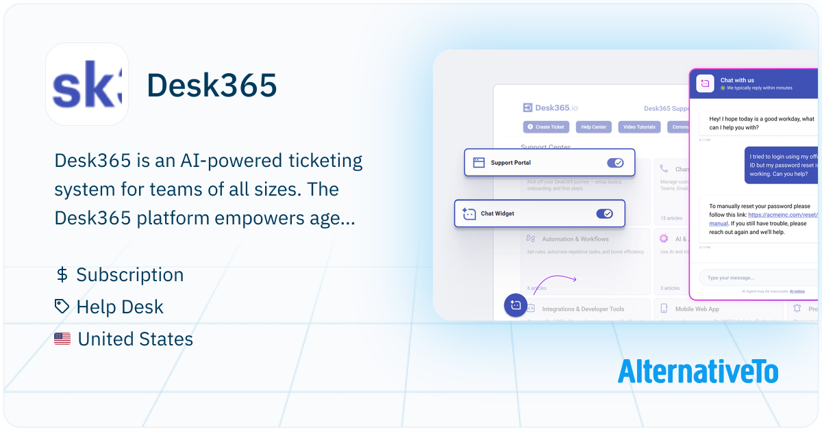 Desk365: AI-powered ticketing system for teams of all sizes ...