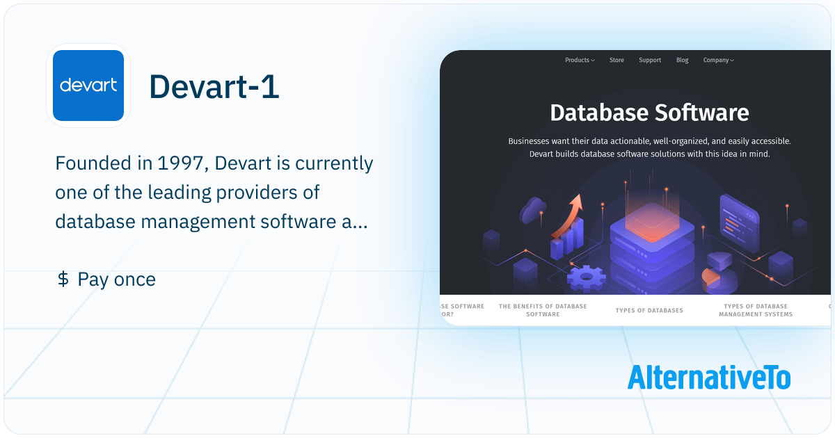 Devart-1: Founded in 1997, Devart is currently one of the | AlternativeTo