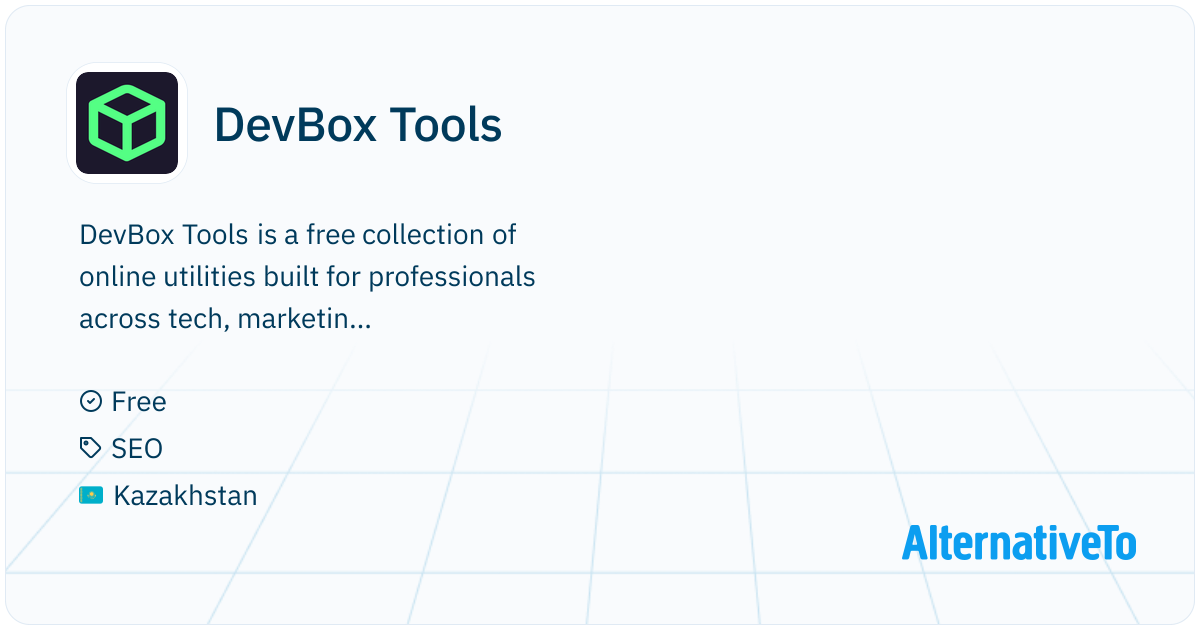 Devbox DevBox Tools: Offers free online utilities for everyday tasks — from ...