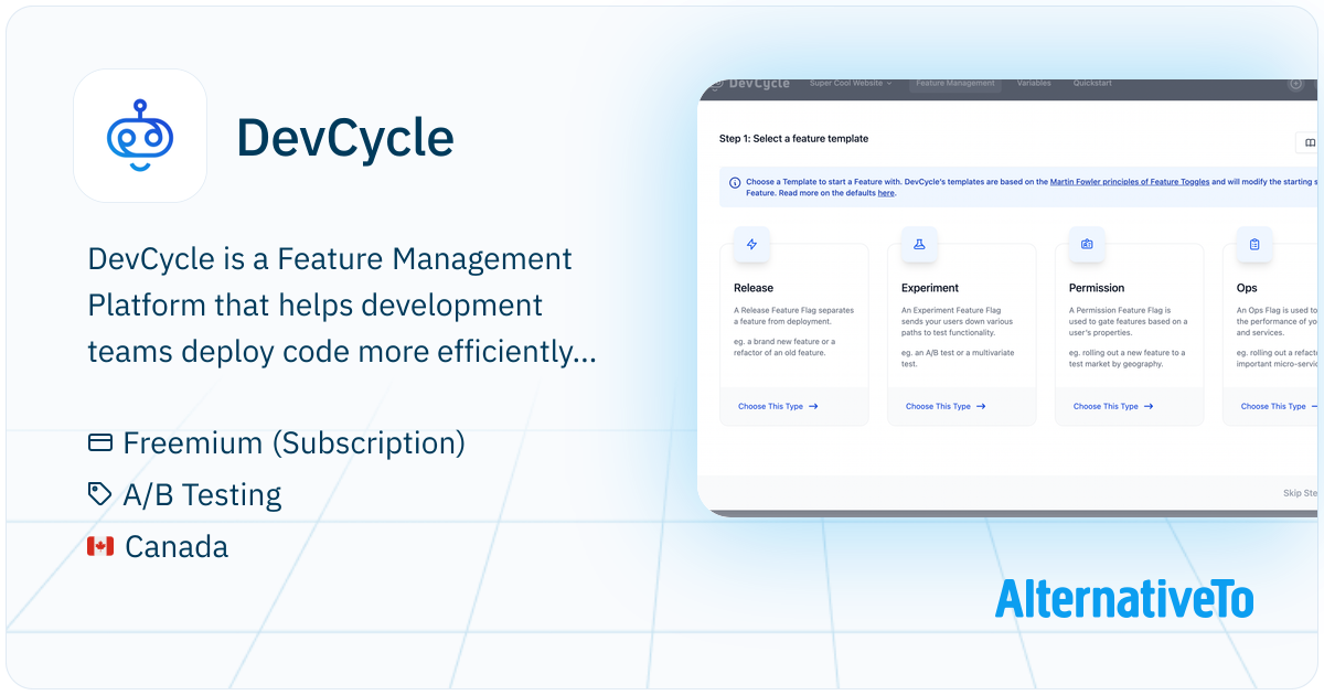Devtools Cycle DevCycle: Use feature flags to deploy faster, reduce release complexity ...