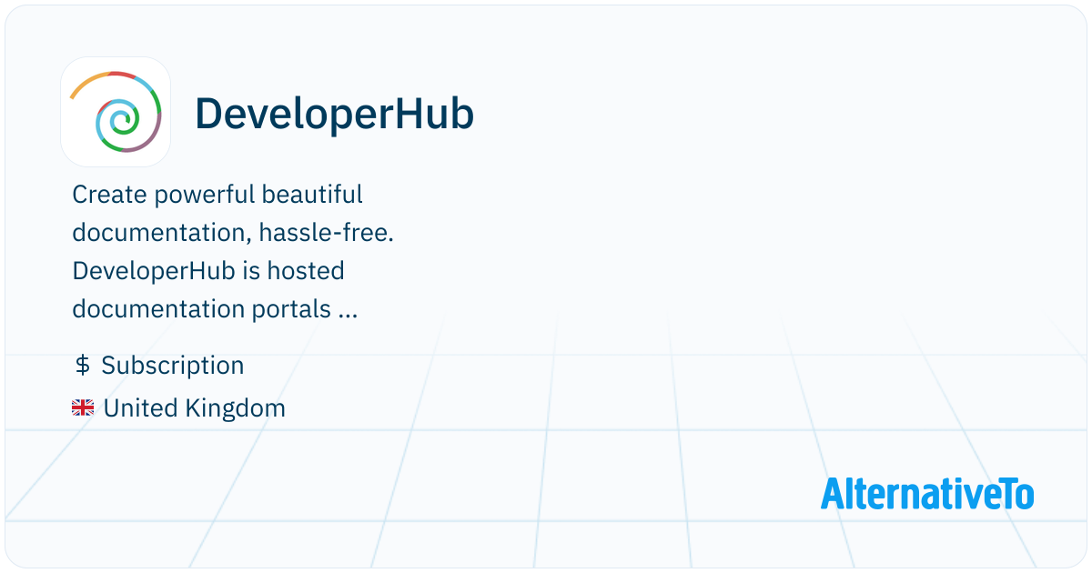 DeveloperHub: Collaboration tool for product and API documentation ...