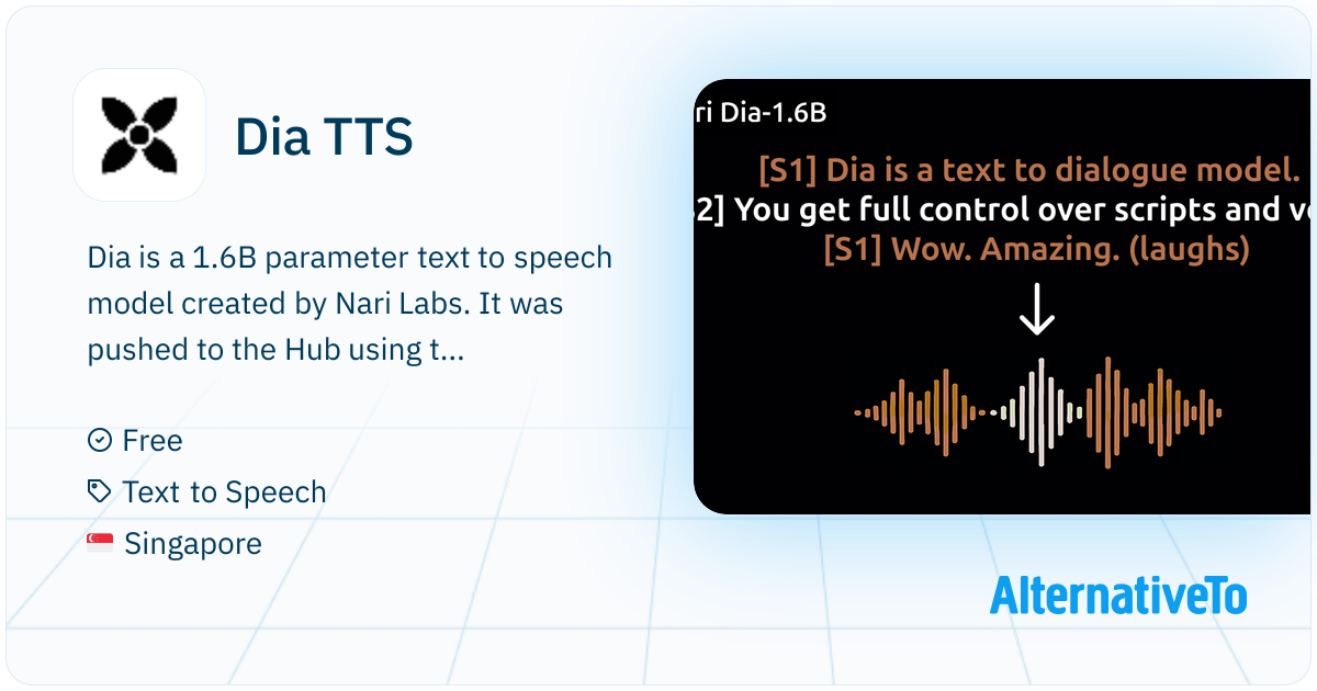 Dia TTS: A TTS model capable of generating ultra-realistic dialogue in ...