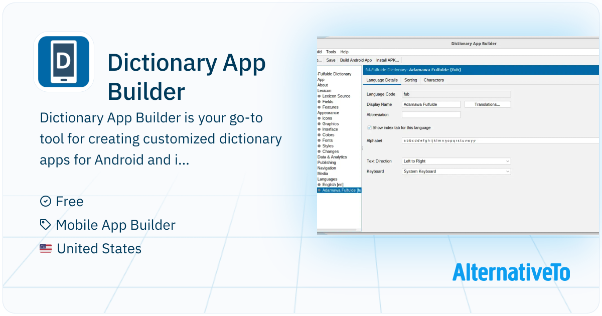 Dictionary App Builder: Create mobile dictionary apps with pictures ...