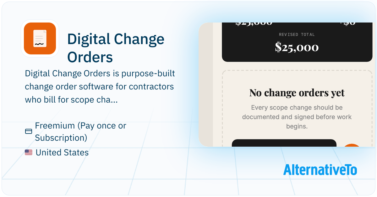 Digital Change Orders: Mobile-first change order software for ...