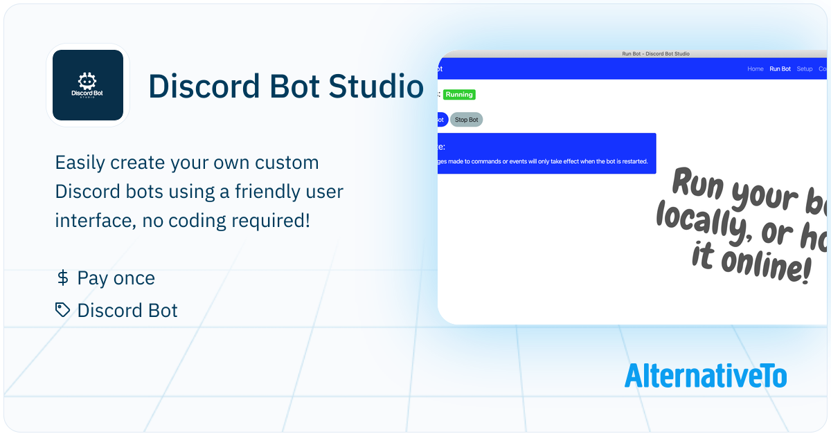Discord Bot Studio: Easily create your own custom Discord bots using a ...