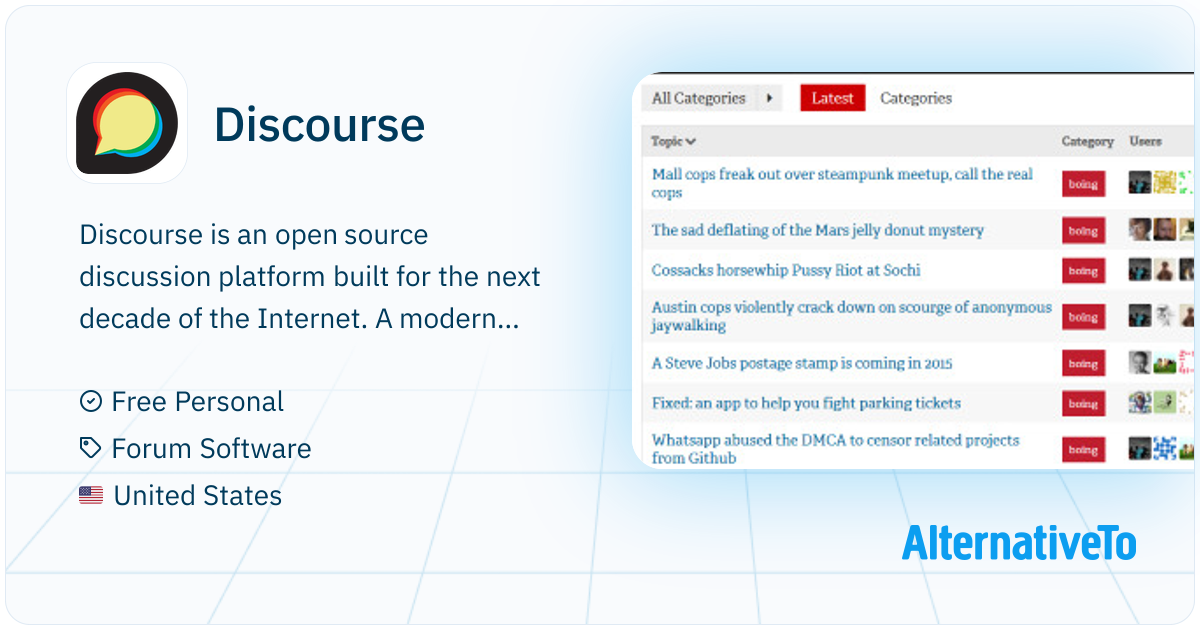 Discourse: Open source, self-hosted forum solution with integrations ...