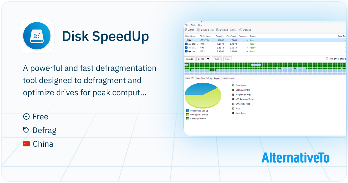 Disk SpeedUp: A powerful and fast defragmentation tool designed to ...