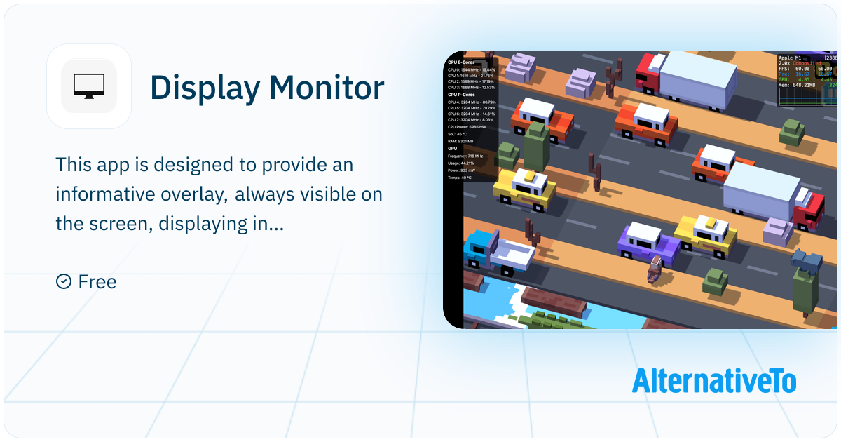 Display Monitor: For Apple Silicon (RivaTuner for macOS) | AlternativeTo