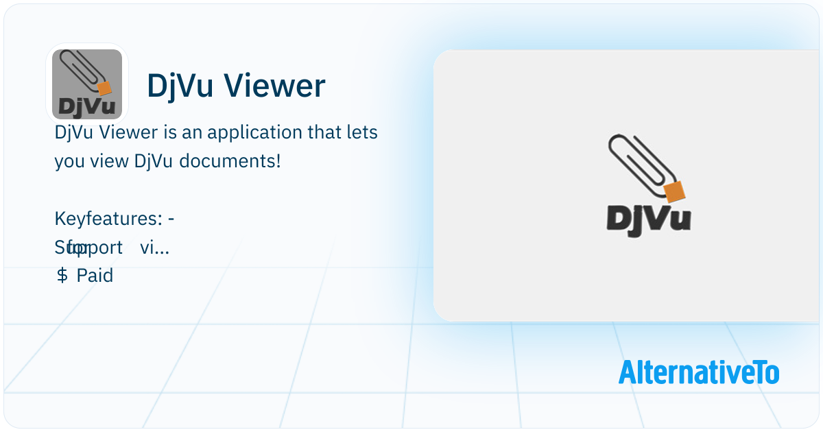 Tjvu DjVu Viewer: Application that lets you view DjVu documents | AlternativeTo