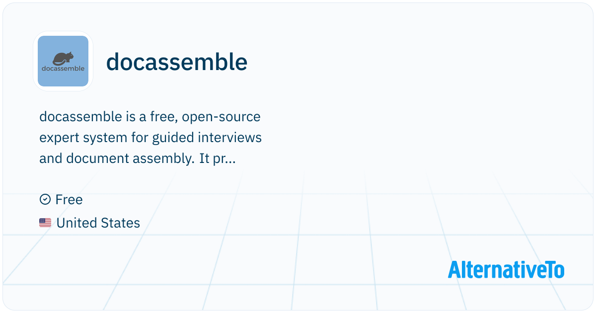 docassemble: Free, open-source expert system for guided interviews and ...