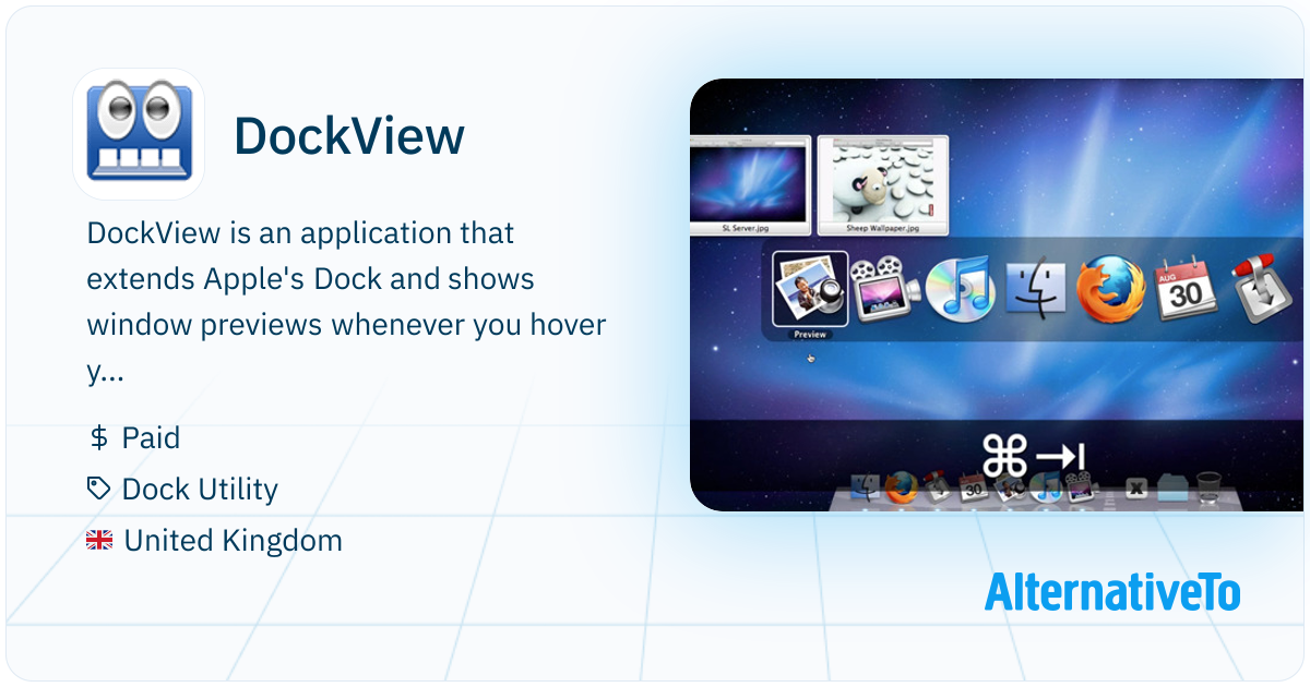 Dockview DockView: Application that extends | AlternativeTo