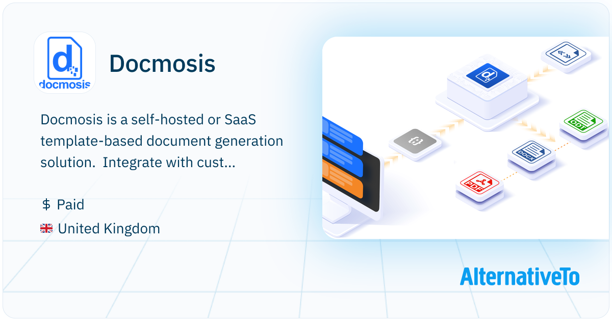 Docmosis : Self-hosted or SaaS template-based document generation ...