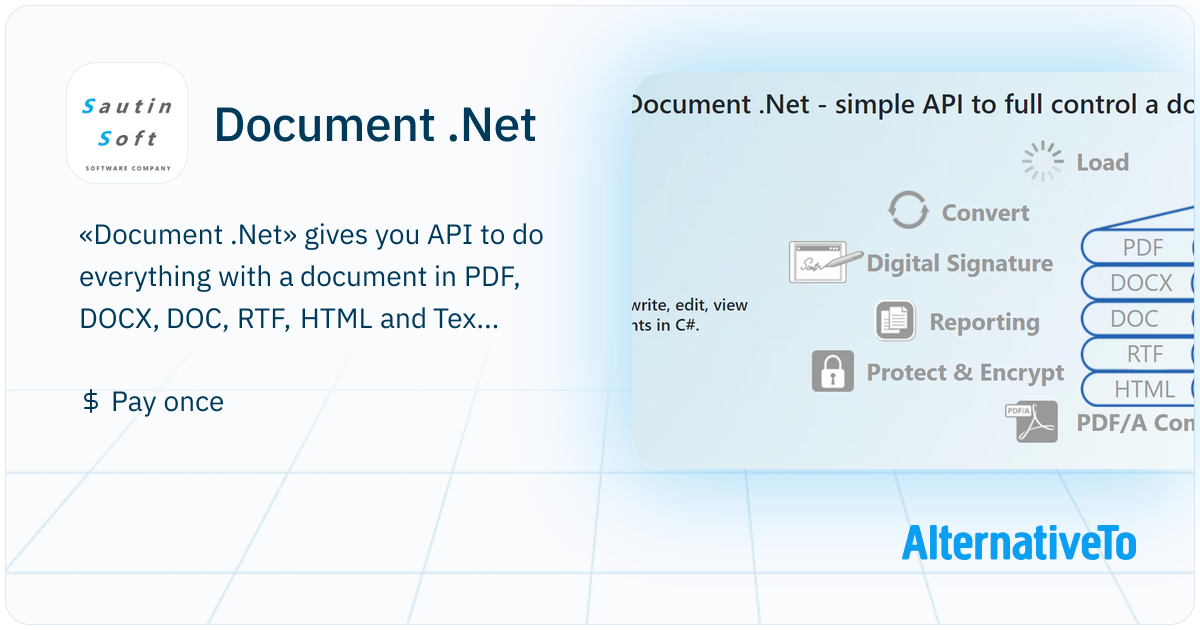 Document .Net: Gives you API to do everything with a document in PDF ...