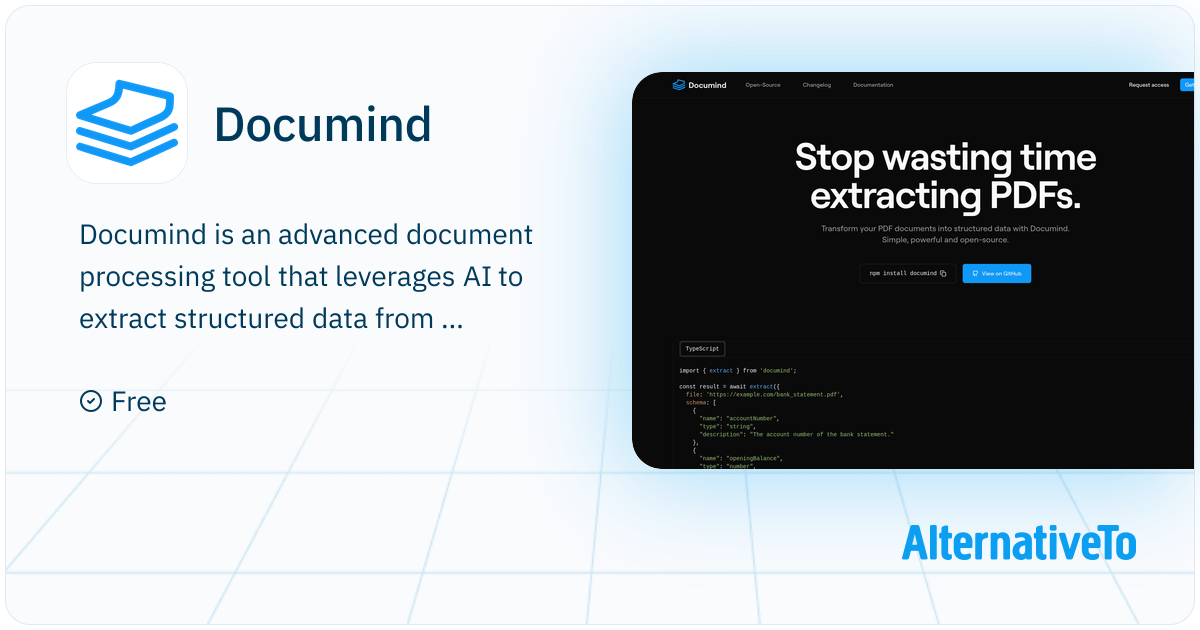 Documind: Open-source platform for extracting structured data from ...