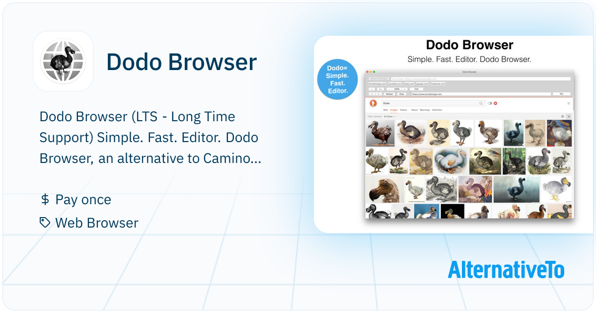 Dodo Browser: Simple and fast web browser with editing features ...