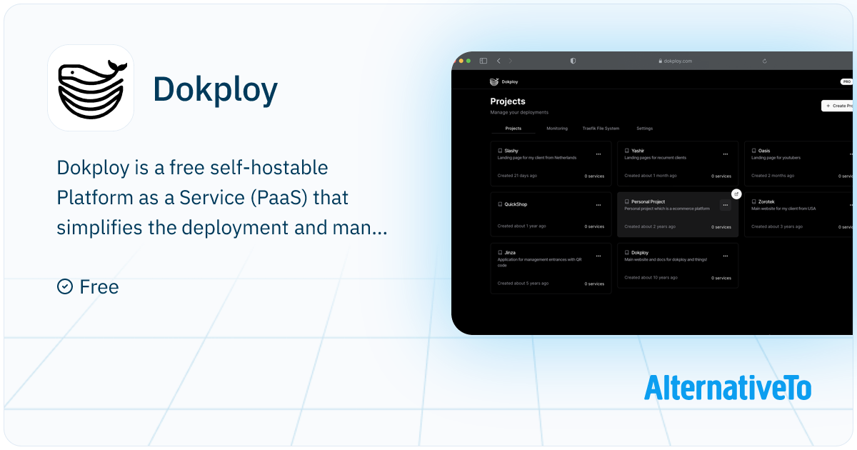 Dokploy: Open Source Alternative to Vercel, Netlify and Heroku ...