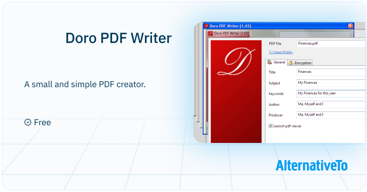 Doro PDF Writer: A small and simple PDF creator | AlternativeTo