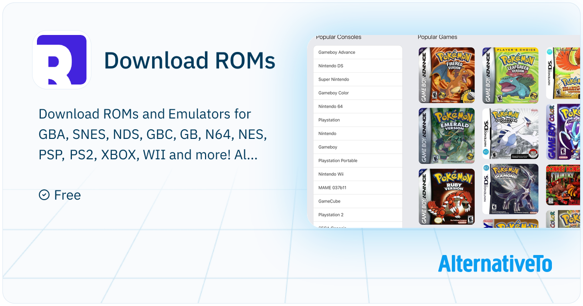 Emulator Roms Download Download ROMs: And Emulators for GBA, SNES, NDS, GBC, GB, N64, NES, PSP ...