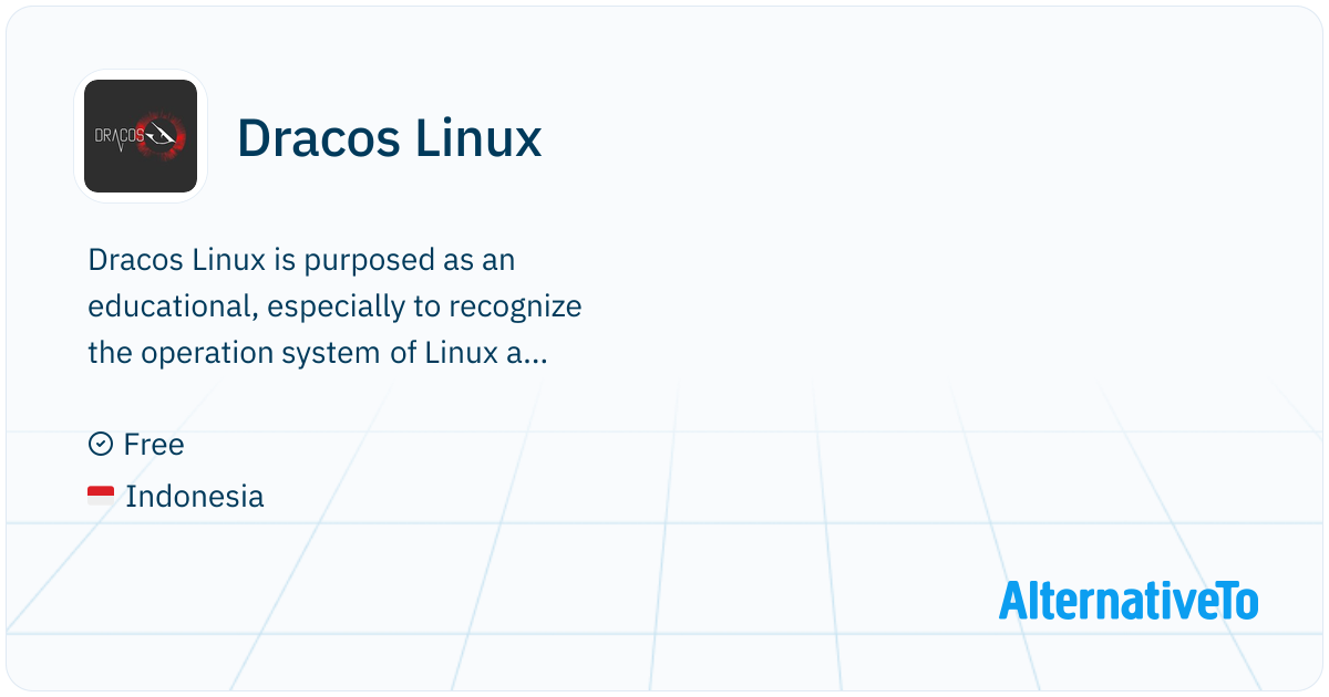 Dracos Linux: Is purposed as an educational, especially to recognize ...