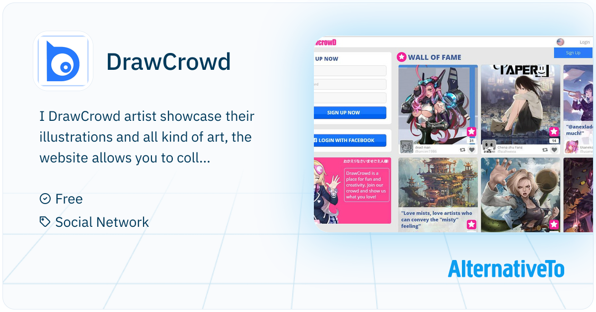 DrawCrowd: Website to showcase all kind of illustrations and art ...