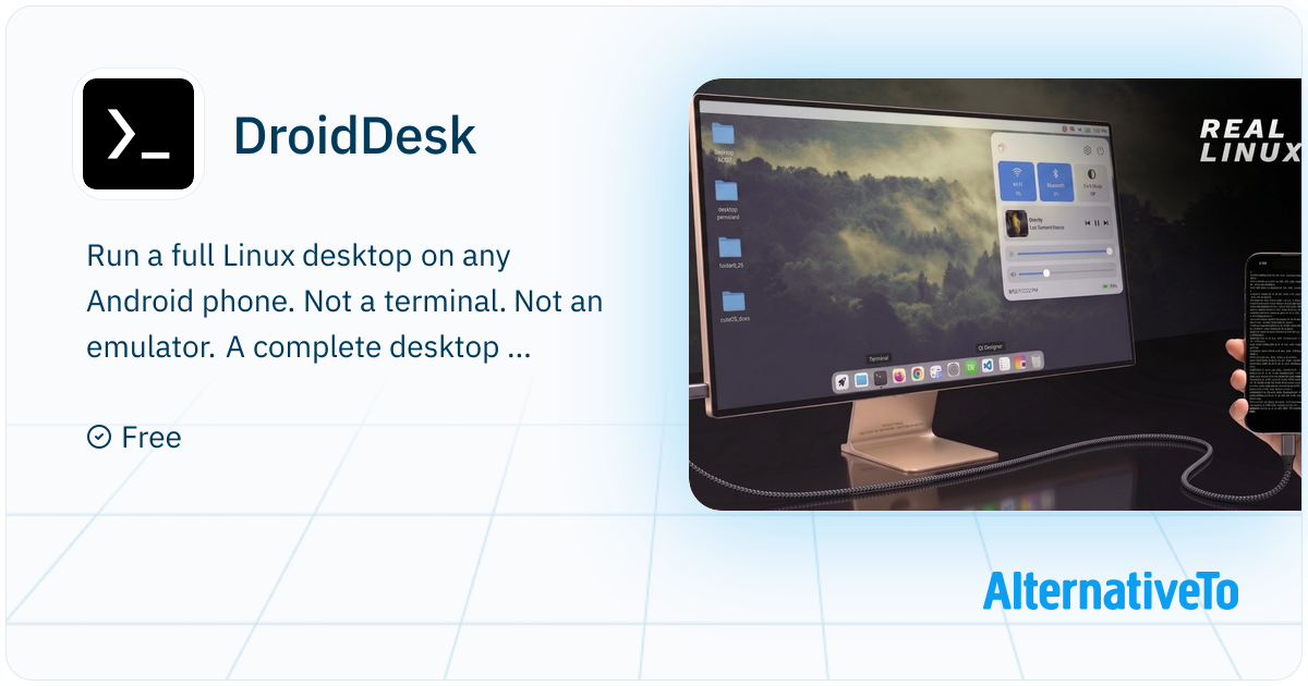 DroidDesk: Turns your Android phone into a real Linux desktop using ...
