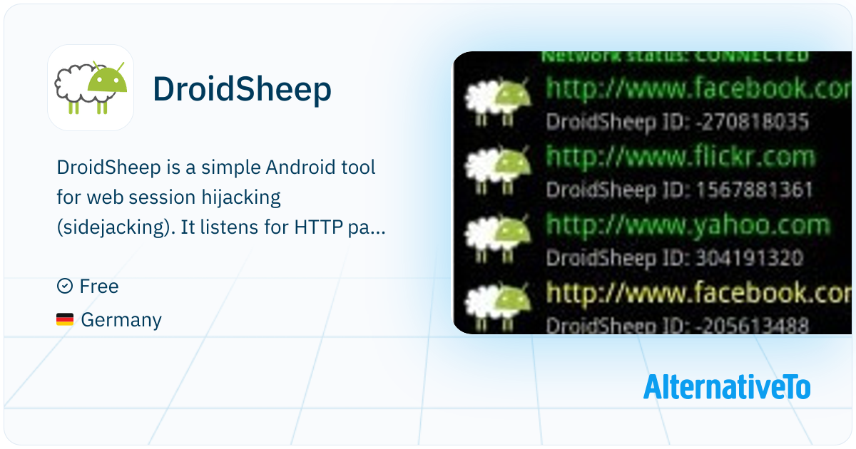 DroidSheep: Simple Android tool for web | AlternativeTo