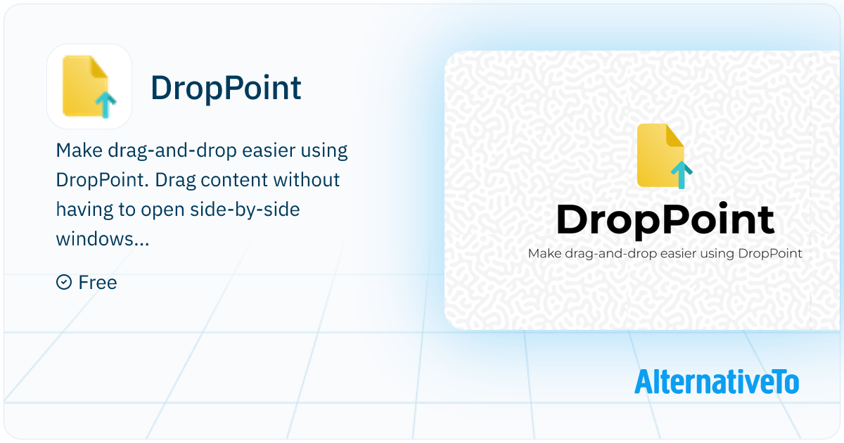 DropPoint: A free and open source alternative to Dropover, that makes ...