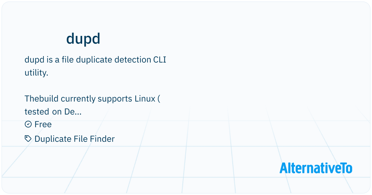 dupd: A fast and convenient CLI tool for finding duplicate files ...