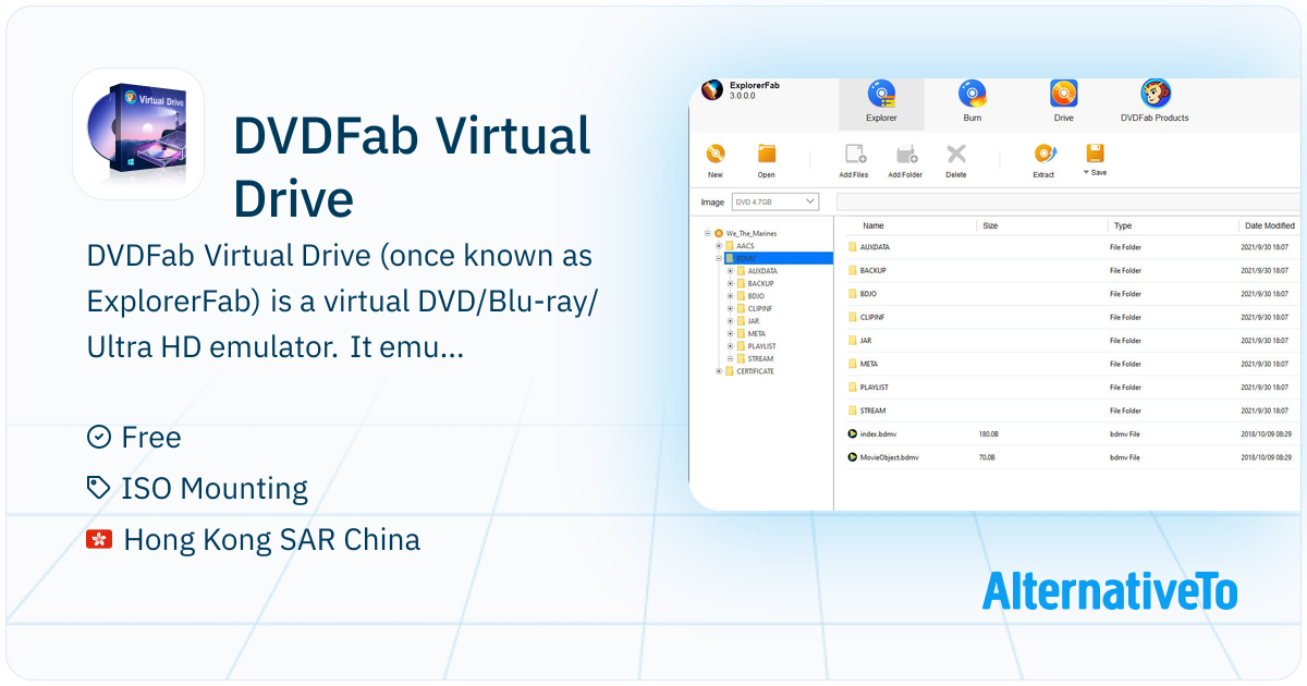 DVDFab Virtual Drive: Emulates 18 virtual disc drives for Windows ...