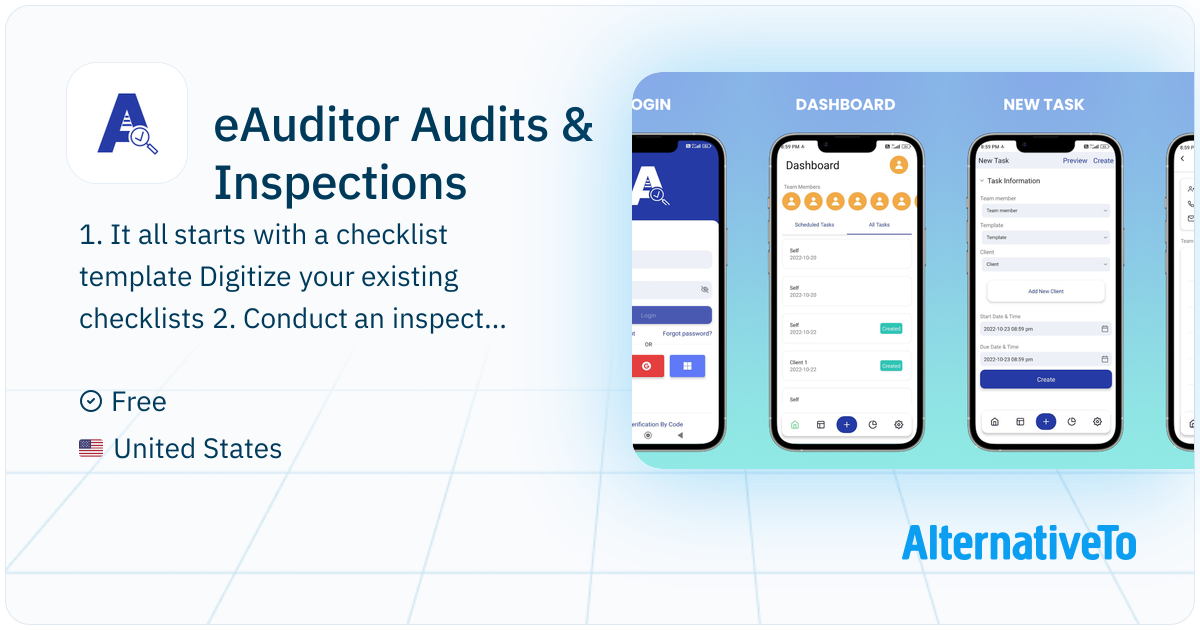 eAuditor Audits & Inspections: EAuditor is an inspection, issue capture ...