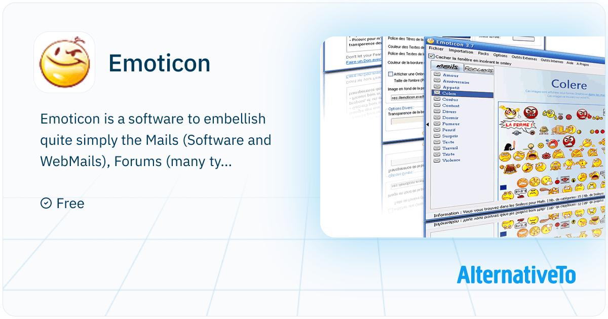Emoticon: Software to embellish easily Mails (Software and Web-mails ...