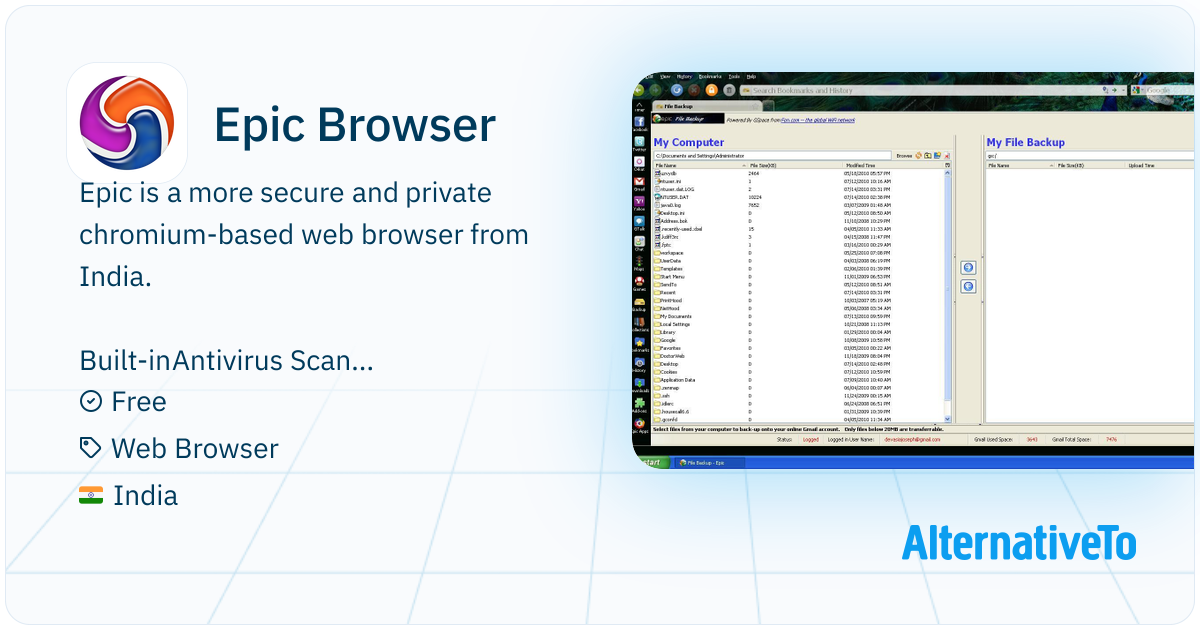 Epic Browser: Privacy-focused web browser based on Chromium with Google ...