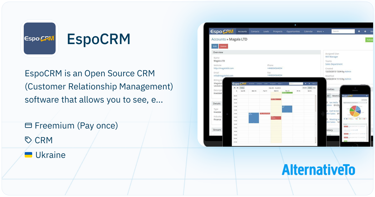 EspoCRM : Open Source CRM (Customer Relationship Management) software ...