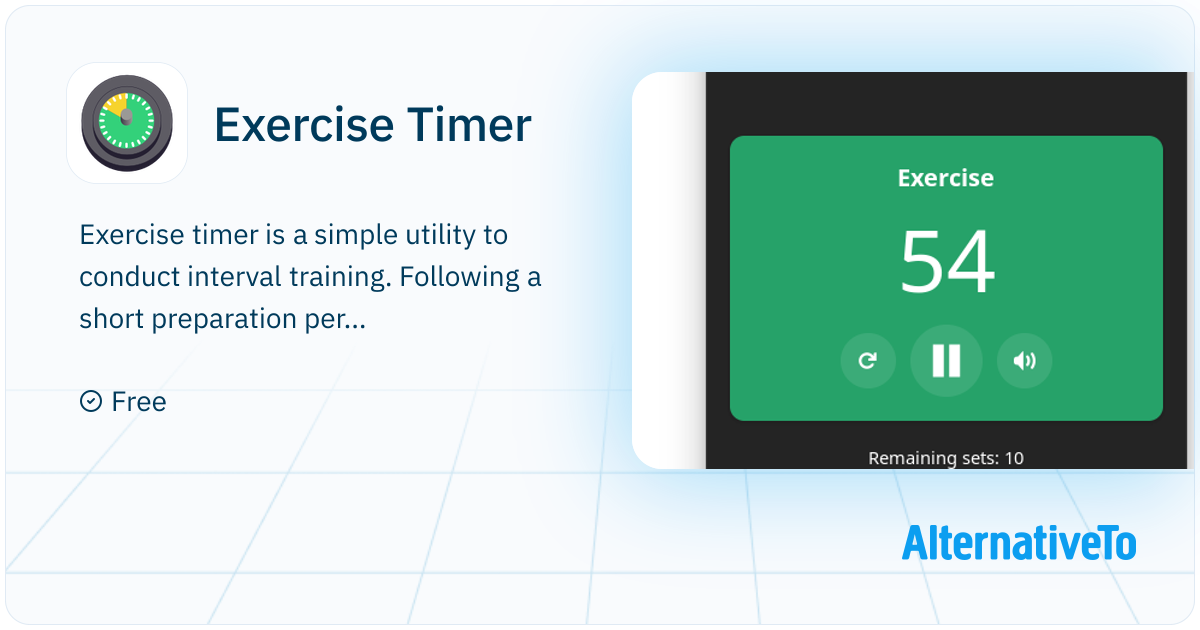 Exercise Timer: Exercise timer is a simple utility to conduct interval ...