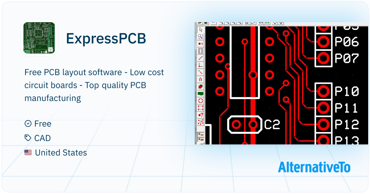 ExpressPCB: Free PCB layout software - Low cost circuit | AlternativeTo