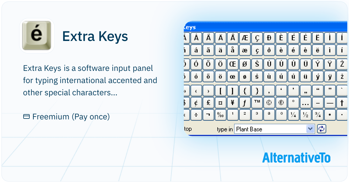Extra Keys: Software input panel for typing | AlternativeTo