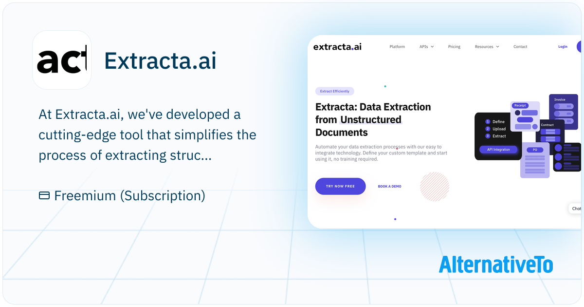 Extracta.ai: Extract data from unstructured documents | AlternativeTo