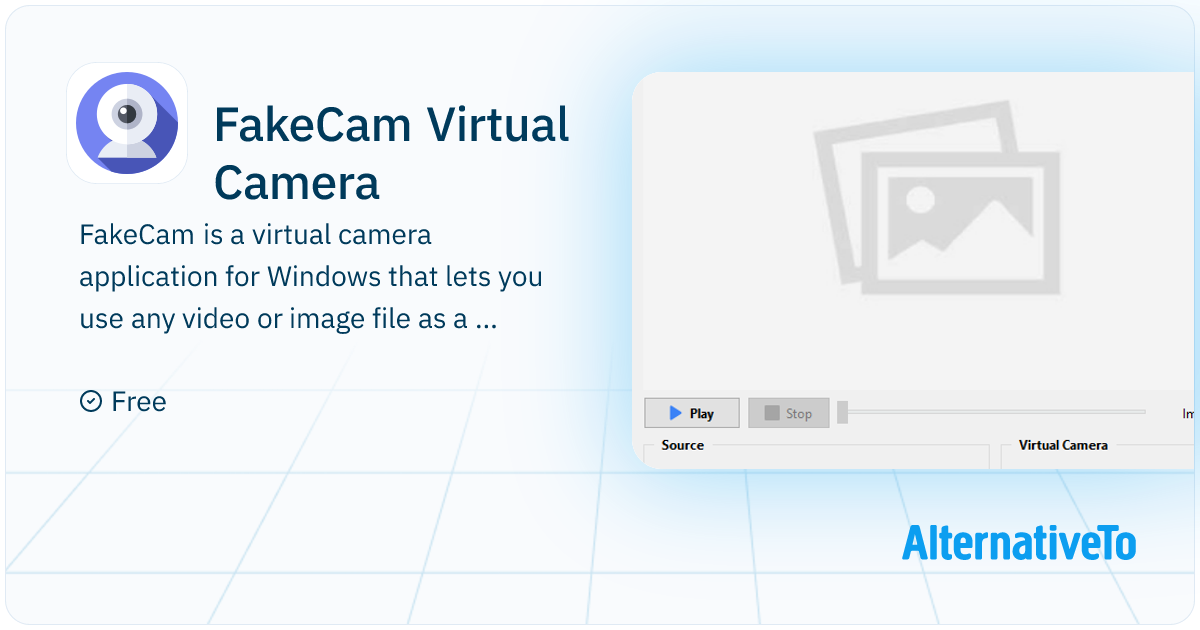 FakeCam Virtual Camera: Virtual webcam app for Windows. Stream any ...